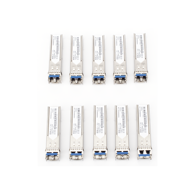 Paquete de 10 Piezas del Transceptor Industrial mini-Gbic SFP 1G LC TX:1310nm Para Fibra Mono Modo 20 Km | MGB-TLX-10PCS