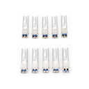 Paquete de 10 Piezas del Transceptor Industrial mini-Gbic SFP 1G LC TX:1310nm Para Fibra Mono Modo 20 Km | MGB-TLX-10PCS