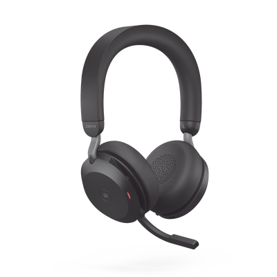 Jabra Evolve2 75, Auricular stereo versión MS con cancelación de ruido activa, dongle USB-A indicador de ocupado (Busylight)(27599-999-999) | EVOLVE275MSBKA