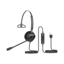 Diadema monoaural con tecnología antishock para teléfonos IP FANVIL con interfaz USB con micrófono de cancelación de ruido, larga durabilidad | HT301U