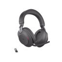 Jabra Evolve2 85, Auricular stereo versión MS con cancelación de ruido activa, dongle USB-A indicador de ocupado (Busylight)(28599-999-999) | EVOLVE2-85-MS-BK-A