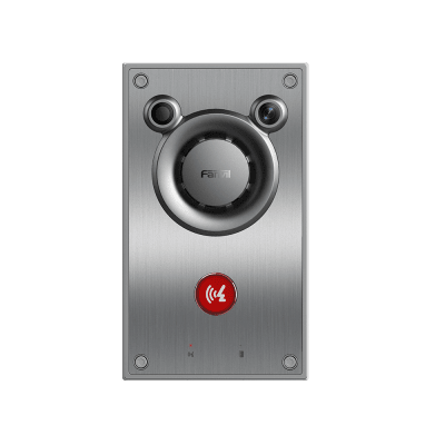 Video/ Intercomunicador IP, Altavoz 10W, 2 relevadores con botón para llamada, anti-vandálico, IP66 e IK10, PoE | A12V