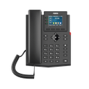 Teléfono IP Wi-Fi empresarial para 4 líneas SIP con pantalla LCD de 2.4 pulgadas a color, Opus y conferencia de 3 vías, PoE. | X303W