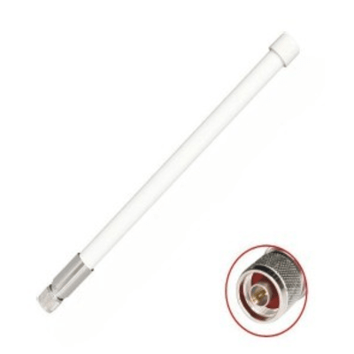 1 Antena Omnidireccional / Doble Banda 2.4 GHz y 5 GHz / Ganancia 7 dBi (2.4 GHz) y 10 dBi (5 GHz) / Exterior / Polarización Vertical / Conector N Macho | TXPANT2458Q10VNM