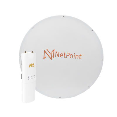 Kit de radio C5C con Antena NPX3GEN3 de 37 dBi, Frecuencia (4.9-6.2 GHz), ideal para distancia de hasta 100 km. | C5CNPX3KIT