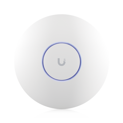 Punto de Acceso UniFi WiFi 6E Enterprise, alta densidad, hasta 600 usuarios, Mu-MIMO 4x4, bandas 2.4/5/6 Ghz, (1) puerto RJ45 2.5G (POE+ no incluido) | U6-ENTERPRISE