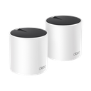 Kit 2 Routers Inalámbricos MESH Interior para Hogar / Doble Banda Wi-Fi 6 AX3000 Mbps / 3 Puerto Gigabit WAN/LAN / 2 Antenas Internas / Administración Mediante la App Deco (iOS, Android) / Protección HomeShield | DECOX55-2PACK