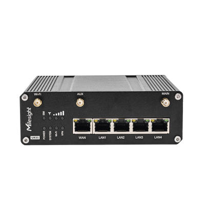 Router Celular Industrial 4G LTE con WiFi y Puertos Ethernet para IoT y M2M | UR35-L04AF-W
