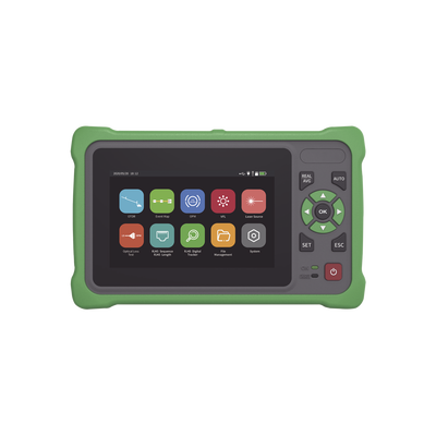 OTDR Touch para Pruebas en los Enlaces de Fibra Óptica / Longitudes de Onda 1310nm y 1550nm / Función VFL 10mW / Función OPM / Función de Mapeo de Cables de Red RJ45 / Recargable / Distancia de Prueba de hasta 260 Kilómetros (853.02 Pies) | LP-OTDR-T