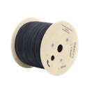 Carrete de 2 km de Fibra Óptica Aérea Tipo Drop Redonda (Figura 0) G.657A2, Monomodo, 1 Hilo, Forro de 3 mm | RDC1FOG657A2/2KM