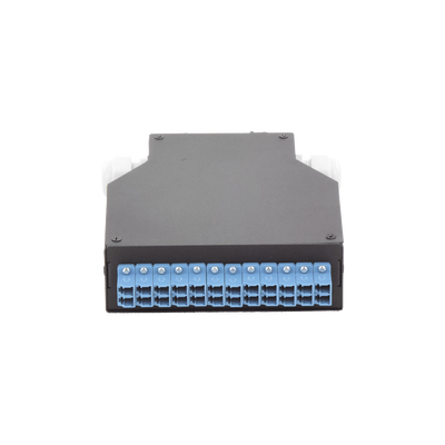 Distribuidor de Fibra Óptica Para Riel Din, 12 Acopladores LC/UPC Duplex Monomodo con Charola de Empalme | LP-RDLCUSM