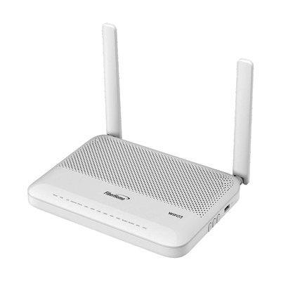 ONU GPON WiFi 6, Doble Banda (2.4/5 GHz), 2 Antenas de 5 dBi, Compatible con OLT de Terceros, 4 puertos Gigabit Ethernet + 1 POTS + 1 USB + 1 CATV (RF), conector SC/APC,(Gestión WAN desde la Interfaz de la ONU) | HG6144F