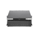 Panel de Distribución de Fibra Óptica, Acepta 12 Placas FAP o FMP, Bandeja Deslizable e Inclinable Hacia Abajo, Hasta 288 Fibras, Color Negro, 4UR | FCE4U