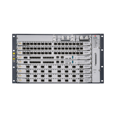 OLT Modular tipo Chasis GPON/XGS-PON Combo, 7 Ranuras de Servicio, Incluye 1 Tarjeta de Servicio de 16 puertos GPON | V5600-X7