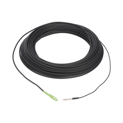 Rollo de Fibra Óptica Drop Redonda G657A2 Monomodo Simplex de 100 Metros (328.08 Pies) con Conectores SC/APC-SC/APC para Instalaciones Aéreas, Subterráneas o a la Intemperie | LP-100-SCA