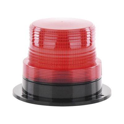 Burbuja Brillante de Larga Vida Útil, con 8 LEDs Color Rojo, Domo Rojo, 110 Vca | X127R