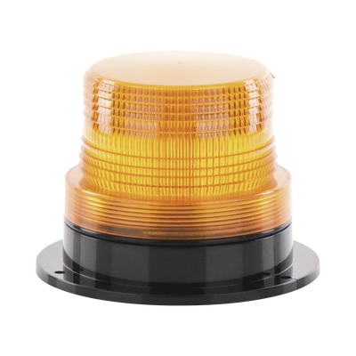 Burbuja Brillante de Larga Vida Útil, con 8 LEDs Color Ambar, Domo Ambar, 110 Vca | X127A