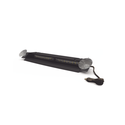 Luz de Visera, 12-24 Vcc con enchufe vehicular, doble cabezal, dual color, rojo/blanco/azul/claro | ED5051VDL2RWBW