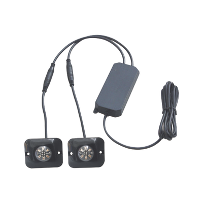 Estrobos Ocultos de 6 LED, Color Rojo/Azul, Ideales para Vehículos Encubierto | X12-RB