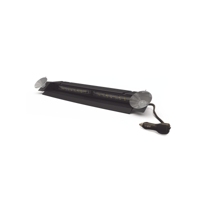 Luz de Visera, 12-24 Vcc con enchufe vehicular, doble cabezal, dual color, rojo/claro | ED5051VDL2RW