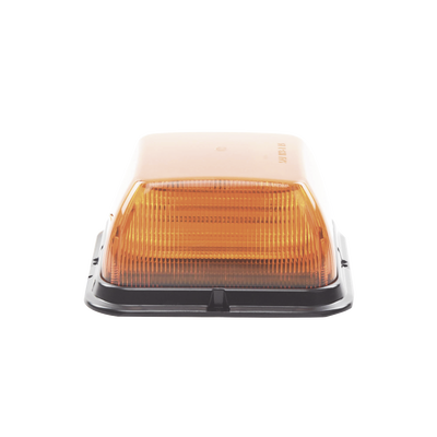 Baliza LED Cuadrada, base de polipropileno reforzado, perfil medio, 12-24 VCC, 24 patrones de destellos, ámbar | EB7185AAA