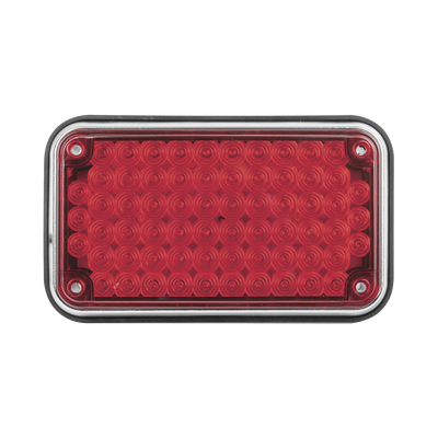 Luz de Advertencia de 6X4", Color Rojo, Ideal para Ambulancias | XLTE595-R
