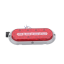 Plafón Ovalado de 7.5" Para Camiones de Transporte, 18 LED Ultra Brillantes, Color Rojo/Claro/Ambar | ED3080AW