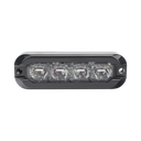 Luz Auxiliar Flexible 8 LED, Rojo / Azul, Bisel Negro, Lente Transparente | ED3793RB