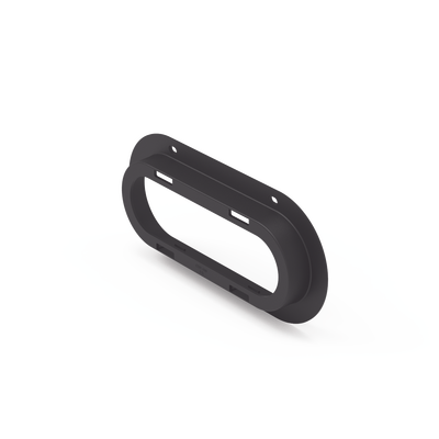 Brida de policarbonato, Color Negro, Accesorio para plafón Serie ED3060 | EZ3060FLG