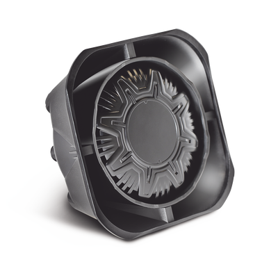 Bocina Compacta de Uso Rudo, 100 Watts de Potencia, Ideal Para Vehículos de Encubierto, Montaje Universal, 11 Ohms de Impedancia | SP100