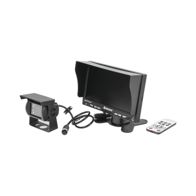 Sistema Profesional Alámbrico  de Cámara de Reversa y Monitor para Vehículos de Trabajo y Montacargas | K7000B