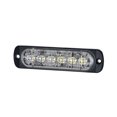 Luz Auxiliar de 12 LED, Rojo/Azul, SAE, Bisel Negro, Lente Transparente | SP12RB