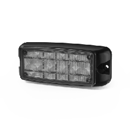 [CD4081RB] Luz de Advertencia de 5X2" 10 LED, Rojo/Azul, Bisel Negro, Lente Transparente | CD4081RB