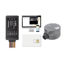 [VL802KITFUEL] Kit localizador vehicular / 4G LTE / BLE / RS485 / Audio dos vias (requiere accesorios) / incluye SIM500MB2Y, Plataforma EPCOMGPSCODE y UL212 Sensor ultrasonico | VL802KITFUEL