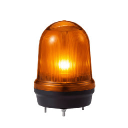 [MFL125-110240-A] LED con patrones fijo/intermitente, estroboscópico y simulación rotatorio, Color Ámbar de 110-240 VCA | MFL125-110240-A