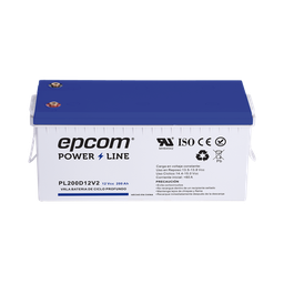 [PL200D12V2] Batería 12 Vcc / 200 Ah / UL / Tecnología AGM-VRLA / Ciclo profundo / Para uso en aplicaciones fotovoltaicas y de emergencia  / Terminales T5 | PL200D12V2