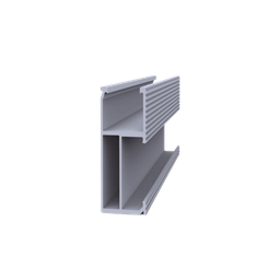 [EPL-SR8-2700] Riel 8 para montaje de módulos fotovoltaicos de aluminio anodizado de 2700mm. | EPL-SR8-2700