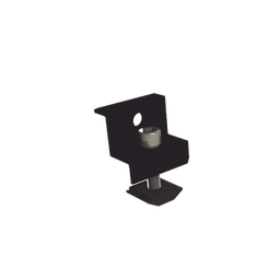 [EPLECN230/35B] Sujetador final anodizado negro 30 mm y 35 mm para montaje de paneles solares en riel 5 y 8 | EPLECN230/35B