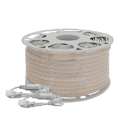 [JLML-2835-08] Manguera LED Luminosa Blanca de Resina Transparente y Flexible / Para uso Interior o Exterior / Carrete de 50 m/ 110V CA  4.2 A/ 500 W Potencia / T.C.C. 6500 K. | JLML-2835-08