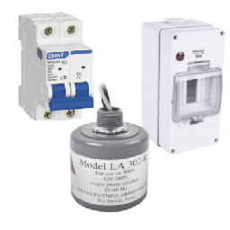 [PL16ACA] Kit de Centro de Carga Para Corriente Alterna, Breaker de hasta  400 Vca de 16 A con Supresor de Picos Transitorios. | PL16ACA