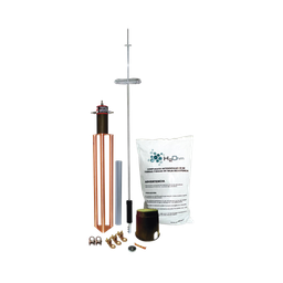 [KIT-DIPOLO-T] Kit de Pararrayo para Torre o Poste tipo Dipolo Corona con Electrodo y Accesorios de instalación. | KIT-DIPOLO-T