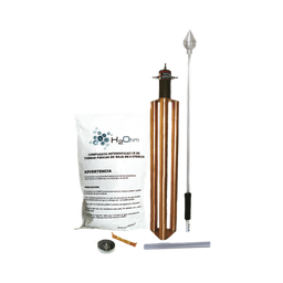 [KDA-LU] Punta Pararrayos para 80 m de Diámetro de Protección con Electrodo y Mejorador de Terreno. | KDA-LU