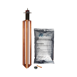 [TG-100-AB] Kit de Puesta a Tierra de 100 Amperes con Electrodo, Filtro y Compuesto H2Ohm. | TG-100-AB