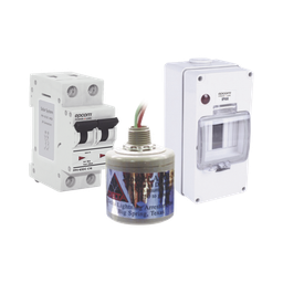 [PL16ACD] Kit de Centro de Carga Para Corriente Directa, Breaker de hasta  800 Vcc de 16 A con Supresor de Descargas Atmosféricas. | PL16ACD