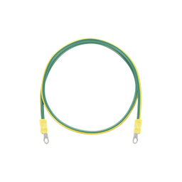 [EIG-8AWG-50] Jumper para Puesta a Tierra con Cable 8 AWG con Conectores de Ojo de 50 cm. | EIG-8AWG-50