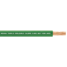 [SLY-287-GRN/100] Cable Eléctrico de Cobre Recubierto THW-LS Calibre 4 AWG 19 Hilos Color Verde (100 metros) | SLY-287-GRN/100
