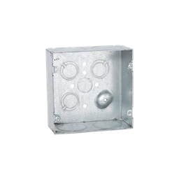 [HUB-259] Caja Cuadrada 4 11/16 x 4 11/16"/ Profundidad 2- 1/8"/ Cuenta con 6 Entrada de 1 1/4"/ 1 Entrada de 1/2" / 3 TKO (1/2"-3/4"). | HUB-259