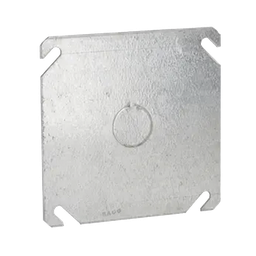 [HUB-753] Tapa Cuadrada con Entrada de 1/2 para caja de 4". | HUB-753