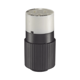 [HUB-BRY-5269-NC] Conector de 15 A 125 V CA/ 2 Polos 3 Hilos/ Grado Industrial/ Color  Blanco y Negro/ NEMA 5-15R. | HUB-BRY-5269-NC