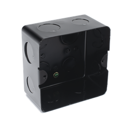 [TMK10X10] Caja de Registro de Acero Galvanizado, 10x10 cm (3.94x3.94 Pulgadas), Color Negro (11000-00000) | TMK10X10